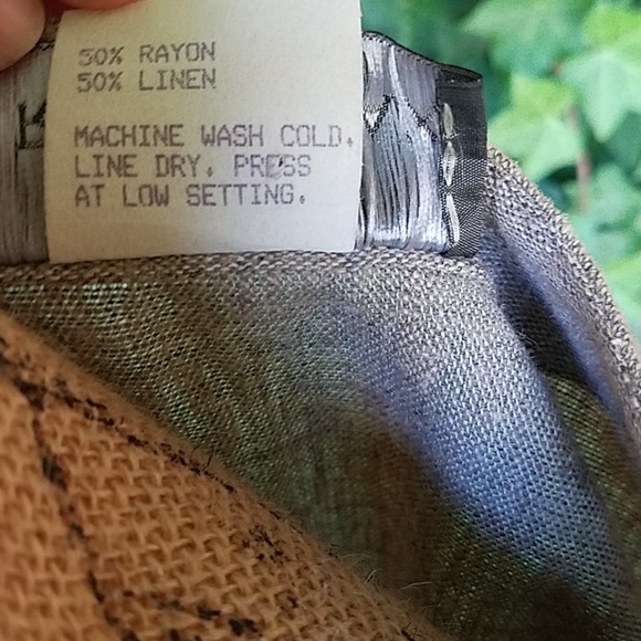 Arthur Max Linen blend top Sz M - Picture 5 of 5